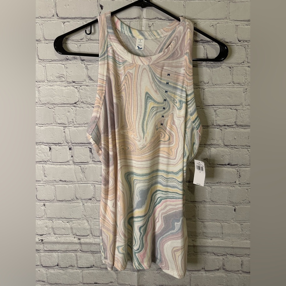 NWT Old Navy Marble Swirl Sleeveless Tank Top Size Medium